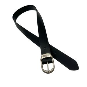 Harley-Davidson Black Belt with Silver Buckle - 42" long